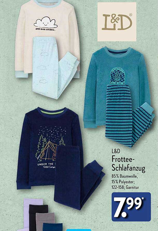 L&D Frottee-Schlafanzug