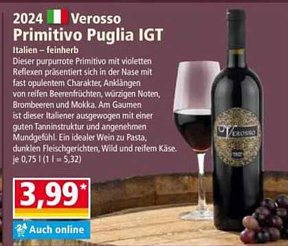 2024 Verosso Primitivo Puglia IGT - Italien - feinherb