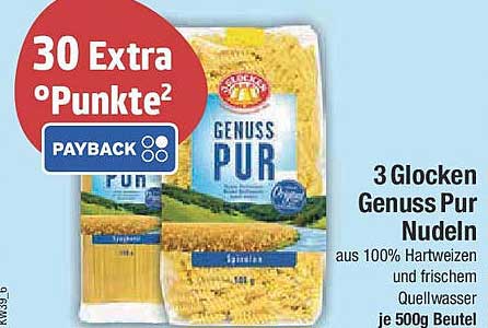 3 Glocken Genuss Pur Nudeln 500g