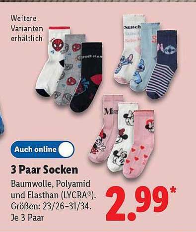 3 Paar Socken – Spaß für die Füße