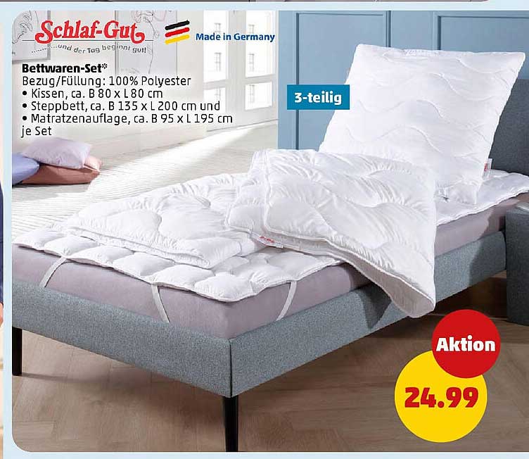 3-teiliges Bettwaren-Set von Schlaf-Gut