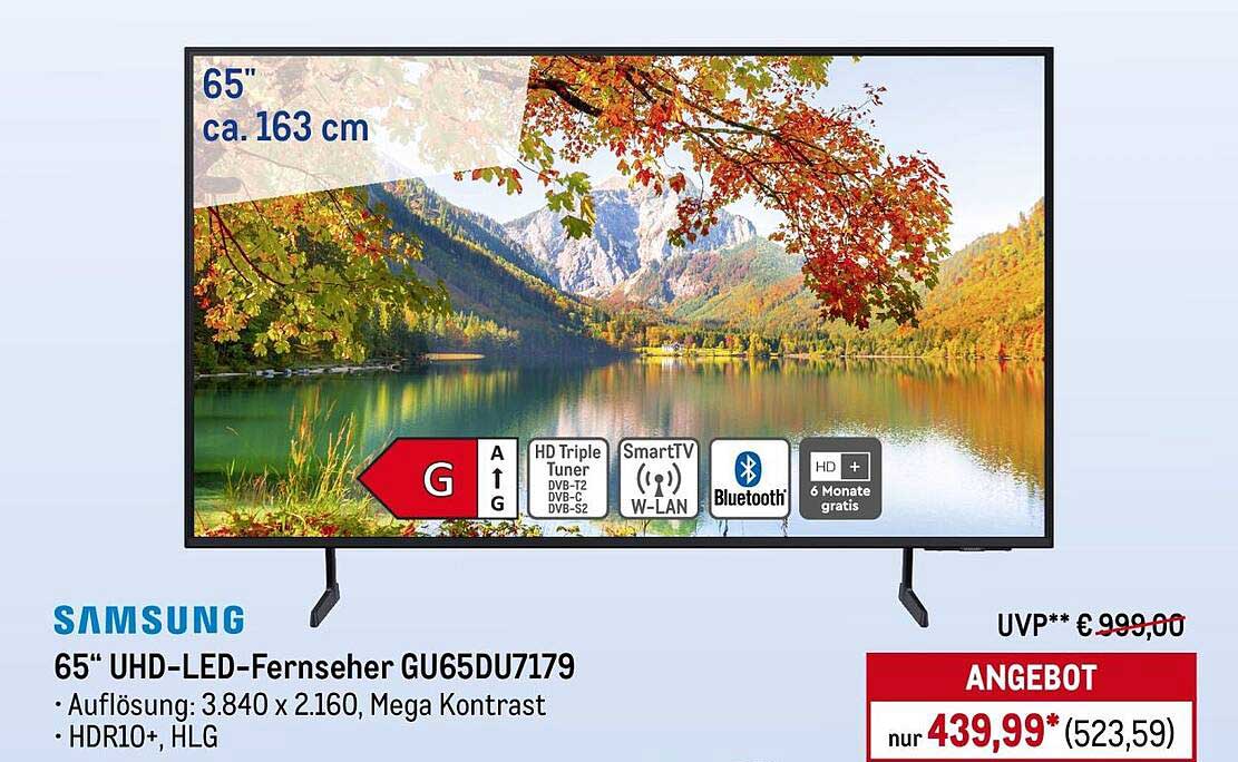 65" UHD-LED-Fernseher GU65DU7179
