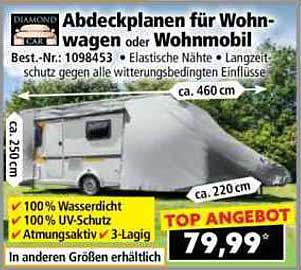 Abdeckplanen für Wohnwagen oder Wohnmobil