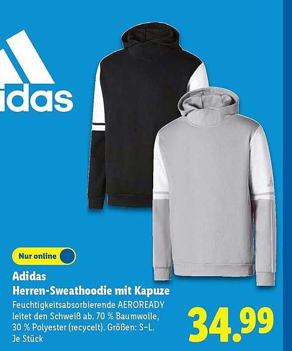 Adidas Herren-Sweathoodie mit Kapuze