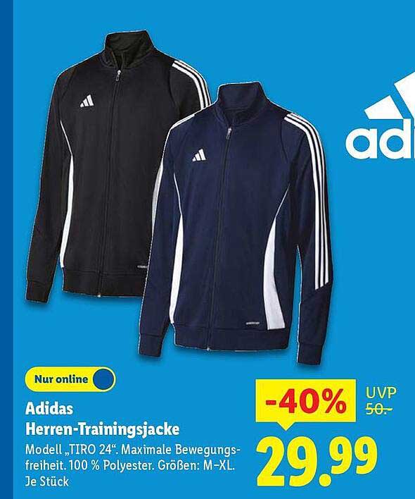 Adidas Herren-Trainingsjacke - Modell 'TIRO 24'