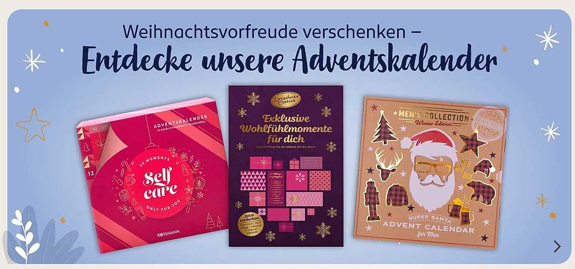 Adventskalender von Rossmann - Selbstliebe und Entspannung