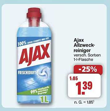 Ajax Allzweckreiniger 1L - Frischduft