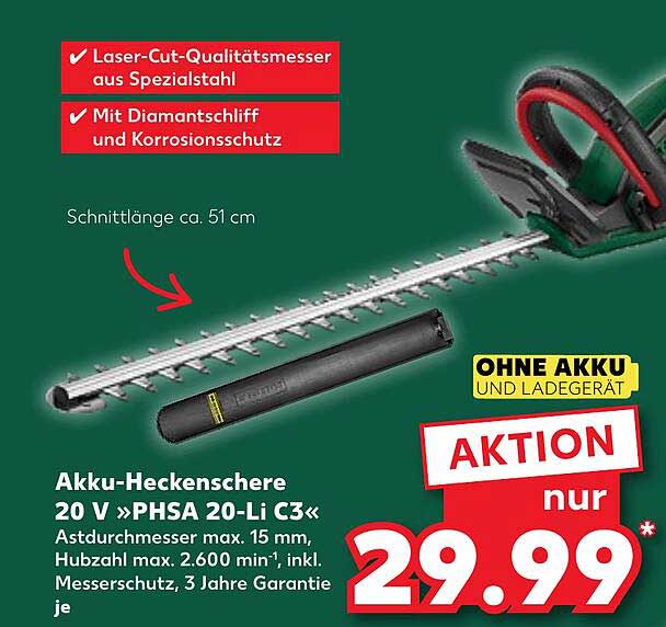 Akku-Heckenschere 20 V »PHSA 20-Li C3«