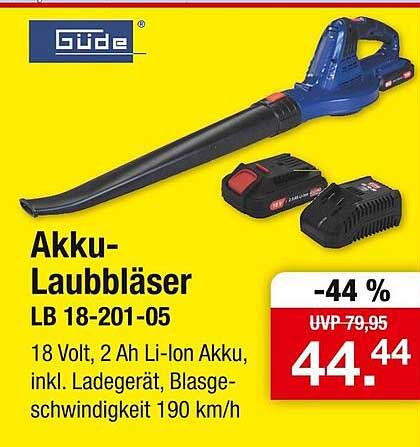 Akku-Laubbläser LB 18-201-05 von Güde