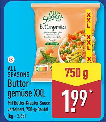 ALL SEASONS Buttergemüse XXL 750 g
