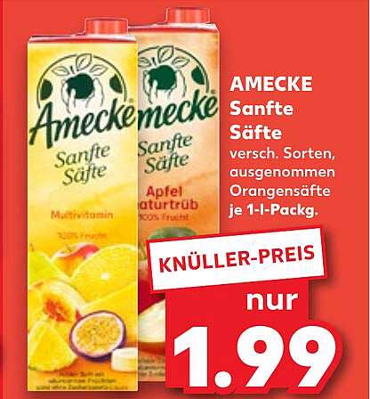 AMECKE Sanfte Säfte je 1-L-Pack