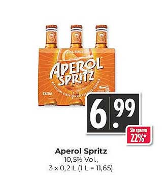 Aperol Spritz 3 x 0,2 L - Erfrischender Genuss für jeden Anlass
