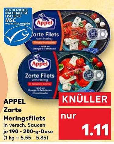 APPel Zarte Heringsfilets in verschiedenen Saucen