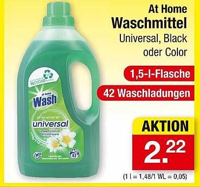 At Home Waschmittel - Universal, Black oder Color