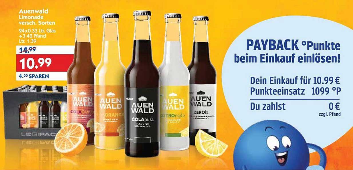 Auenwald Limonade verschiedene Sorten