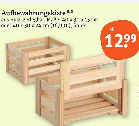 Aufbewahrungskiste aus Holz, zerlegbar