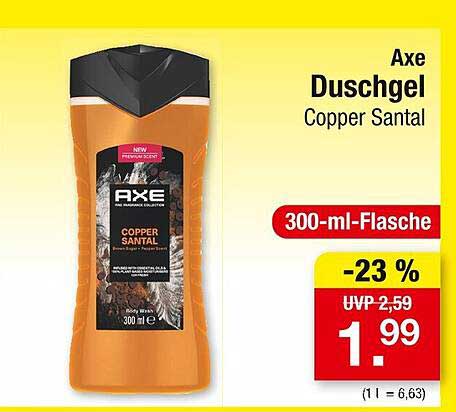 Axe Duschgel Copper Santal 300 ml