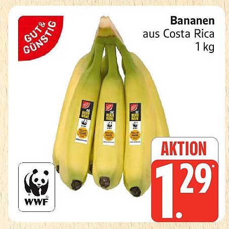Bananen aus Costa Rica - 1 kg