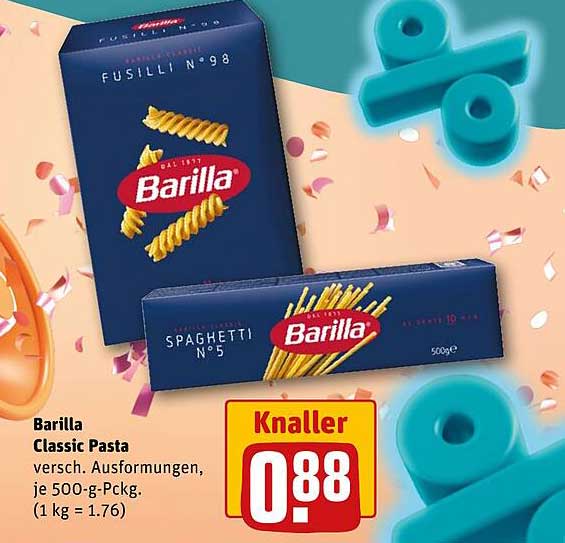 Barilla Classic Pasta - Fusilli & Spaghetti