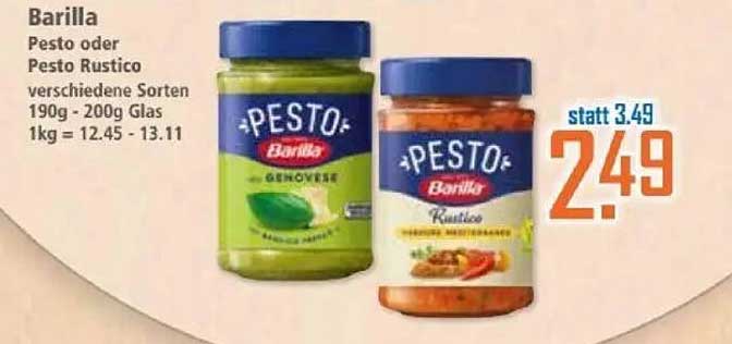 Barilla Pesto oder Pesto Rustico 190g - 200g Glas