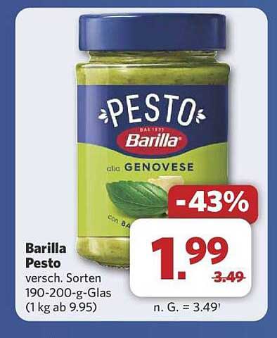 Barilla Pesto verschiedene Sorten 190-200-g-Glas