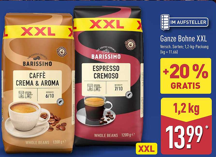 Barissimo Ganze Bohne XXL - 1,2 kg