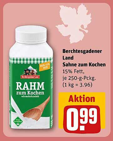 Berchtesgadener Land Sahne zum Kochen