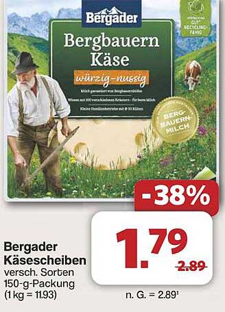 Bergader Käsewürfel - würzig-nussig