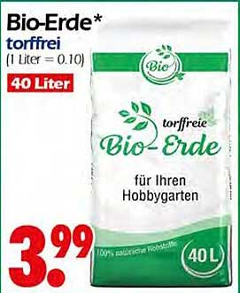 Bio-Erde torffrei (40 Liter)
