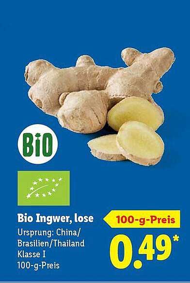 Bio Ingwer, lose