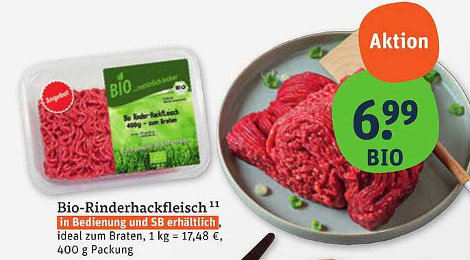 Bio-Rinderhackfleisch 400 g – Aktion!