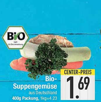 Bio-Suppengemüse aus Deutschland - 400g Packung