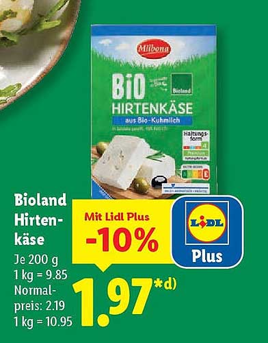 Bioland Hirtenkäse 200 g - Bio aus Kuhmilch