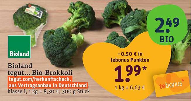 Bioland tegut... Bio-Brokkoli