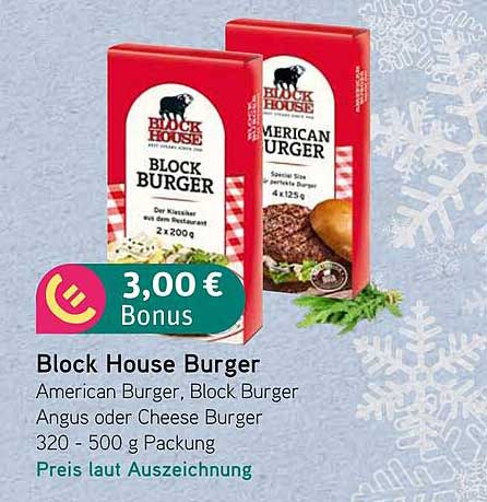 Block House Burger - American Burger, Block Burger oder Cheese Burger