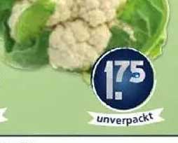 Blumenkohl unverpackt für nur 1,75 €