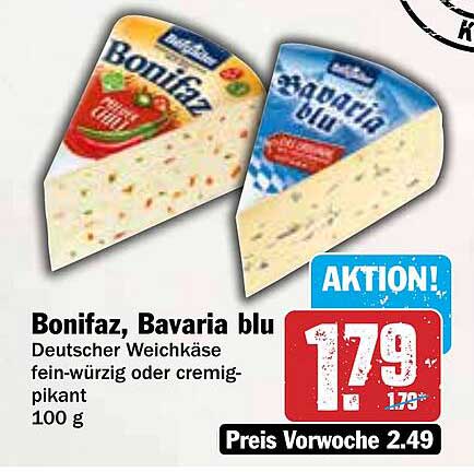 Bonifaz, Bavaria blu - Deutscher Weichkäse fein-würzig oder cremig-pikant