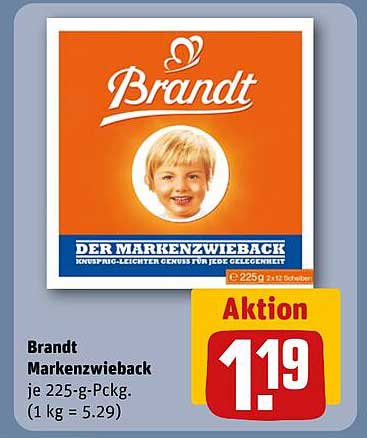 Brandt Markenzwieback 225 g