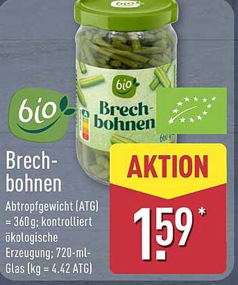 Brechbohnen - Bioqualität im 720-ml-Glas