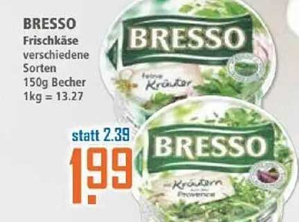 Bresso Frischkäse verschiedene Sorten 150g Becher
