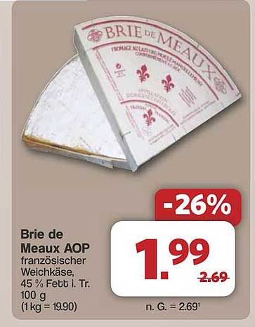 Brie de Meaux AOP - Französischer Weichkäse