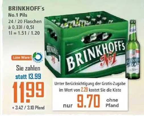 BRINKHOFF's No.1 Pils 24 x 0,33l