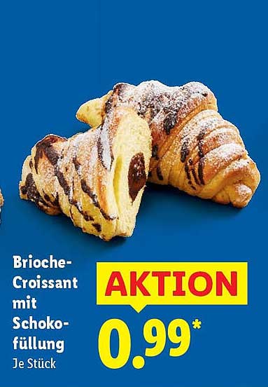 Brioche-Croissant mit Schokoladfüllung