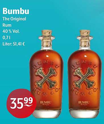 Bumbu The Original Rum 0,7l