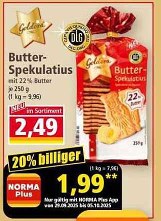 Butter-Spekulatius mit 22 % Butter – Goldana