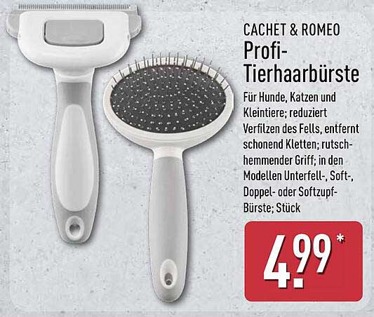 Cachet & Romeo Profi-Tierhaarbürste