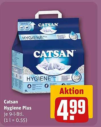 Catsan Hygiene Plus 9-Liter-Packung