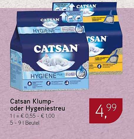 Catsan Klump- oder Hygienestreu