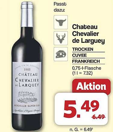Château Chevalier de Larguey - Trocken Cuvée aus Frankreich