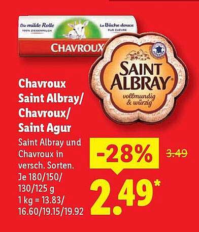 Chavroux Saint Albray/Chavroux/Saint Agur 180g-150g-130g-125g
